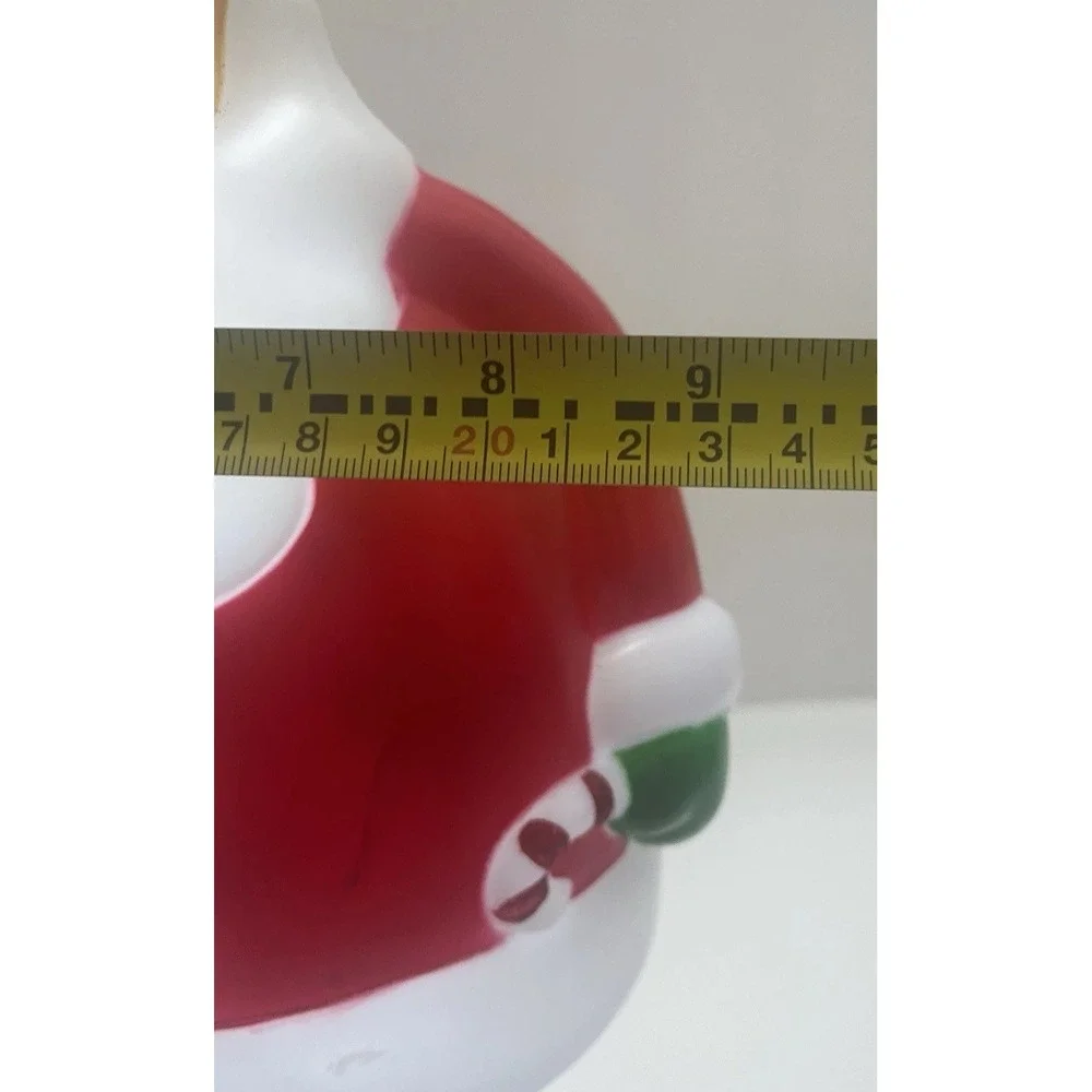Christmas Blow Mold Light-Up Santa 14x9